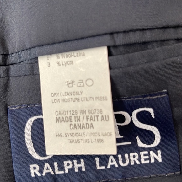 Ralph Lauren Chaps blk mens blazer jacket excellent condition - Picture 4 of 11